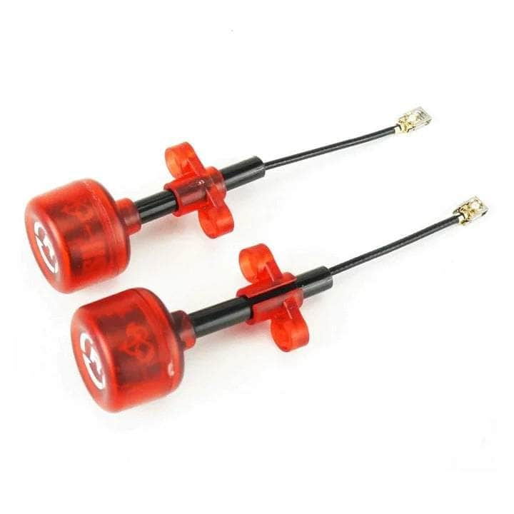 RUSHFPV Cherry Antenna U.FL (2pc) - Transparent Red - Choose Polarization at WREKD Co.