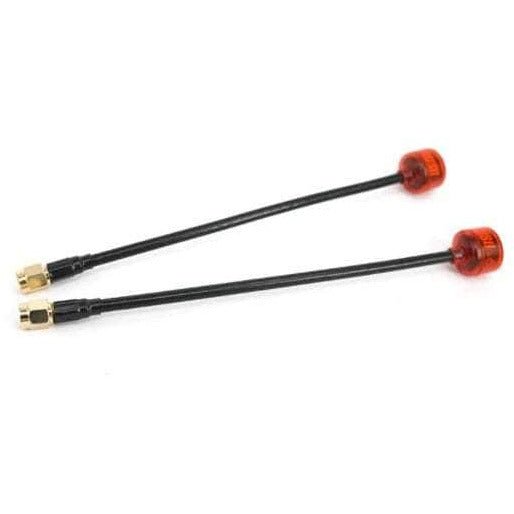 RUSHFPV Cherry Ultra Extended 5.8GHz SMA Antenna (2pc) - Transparent Red - Choose Your Polarization at WREKD Co.
