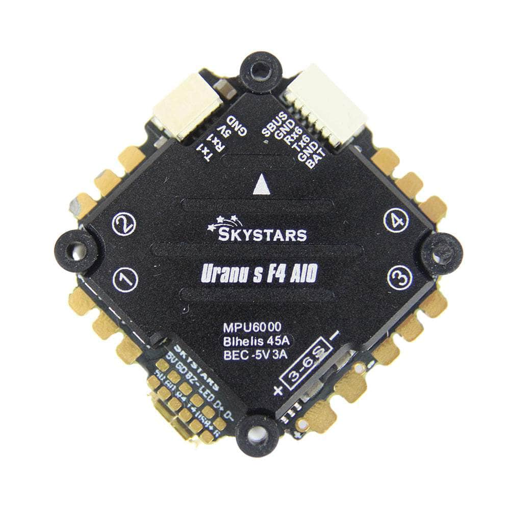 SkyStarsRC Uranus F405 3-6S AIO Whoop/Toothpick Flight Controller (w/ 40A 8Bit 4in1 ESC) - MPU6000 at WREKD Co.