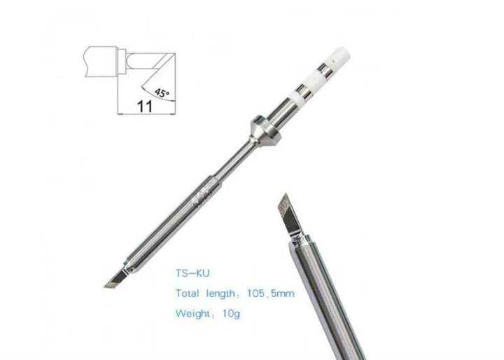 Soldering Tip KU for TS100/TS101 Soldering Iron at WREKD Co.