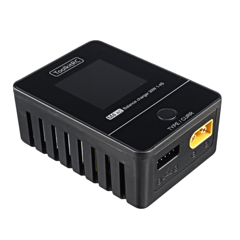 ToolkitRC M4AC 30W 2.5A 2-4S AC Smart Charger- XT60 at WREKD Co.