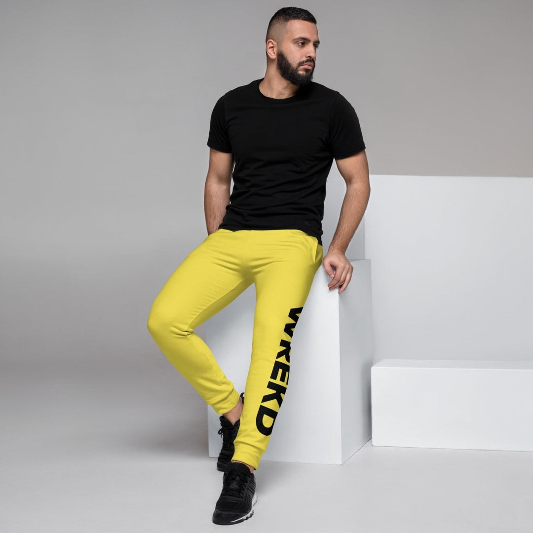 WREKD Drone Racing Men's Joggers - Yellow at WREKD Co.