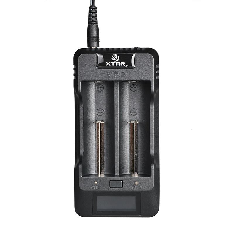 XTAR VP2 Li-ion, LifePo4 (3.6V/4.2V/4.35V) Battery Charger at WREKD Co.